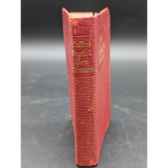 Vintage NEW GEM ENGLISH DICTIONARY 1960 Leather Cover with Gilt Edging in Box - Picture 11 of 16